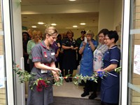 Patients and families at Newham Hospital can now enjoy a new garden space