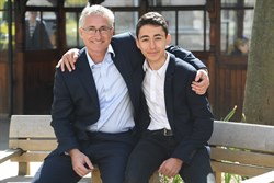 Prof Wald and son credit Jeremy Selwyn Evening Standard